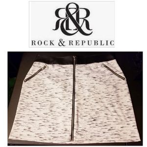 Rock & Republic Zip-Front Skirt